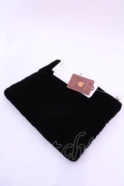 画像2: ROSE ROUGE / リボンブーケ刺繍ポーチ  クロ O-25-12-04-1077-LO-ZA-OW-OS