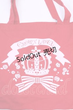 画像2: metamorphose / CLクラウンプリントトートBAG  アカ O-25-12-04-1081-ME-BG-OW-OS