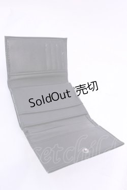 画像3: BPN / 十字架付き型押しエナメル折りたたみ財布  ブラック O-25-12-04-1084-GO-ZA-OW-OS