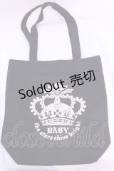 BABY,THE STARS SHINE BRIGHT / 王冠ptトートバッグ  クロ O-25-12-04-1087-BA-BG-OW-OS