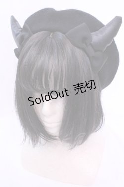 画像1: Angelic Pretty / Magical Trick Schoolベレー  クロ O-25-12-04-1022-AP-AC-OW-OS