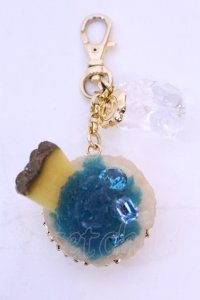 Q-pot. / Blue Hawaii Shaved Iceバッグチャーム  ブルーハワイ O-25-12-04-1002-QP-AC-OW-OS