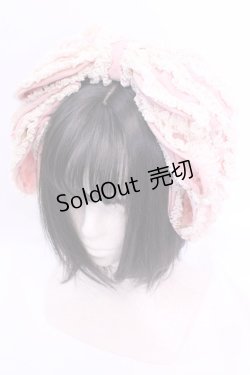 画像1: Hoshibako Works / お人形風シャンティクリームリボンカチューシャ  ピンク O-25-12-04-1025-LO-AC-OW-OS