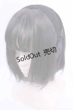 画像1: m petit by misako / レースリボンカチューシャ  クロ O-25-12-04-1026-LO-AC-OW-OS