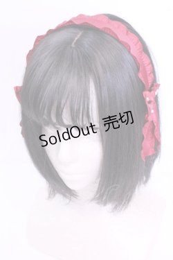 画像1: m petit by misako / AMPLリボンカチューシャ  ワイン O-25-12-04-1028-LO-AC-OW-ZT271