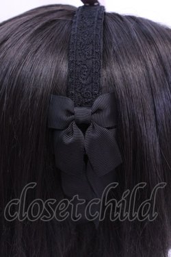 画像2: m petit by misako / TT*AMカチューシャ  クロ O-25-12-04-1030-LO-AC-OW-OS