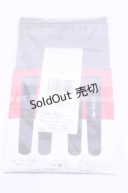 画像2: LISTEN FLAVOR / チャイナオーバーニー  ブラック O-25-12-04-1031-PU-ZA-OW-OS (2)