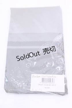 画像2: h.NAOTO / Broken civilizationタイツ  ブラック O-25-12-04-1032-HN-ZA-OW-OS