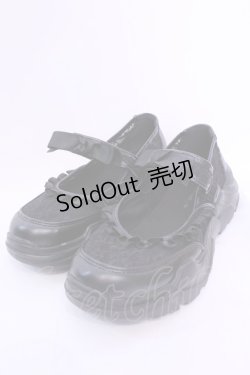 画像1: m petit by misako / AMコウリボンフリルSNK LL クロ O-25-12-04-1043-LO-SH-OW-ZT1220C