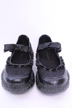 画像2: m petit by misako / AMコウリボンフリルSNK LL クロ O-25-12-04-1043-LO-SH-OW-OS