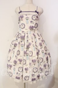 Melody BasKet / Lavender gardenジャンパースカート  アイボリー O-25-12-04-067-LO-OP-IG-OS