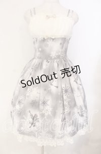 Innocent World / クリスタルワンダーランドチュールレースジャンパースカート  グレー O-25-12-04-070-IW-OP-IG-OS