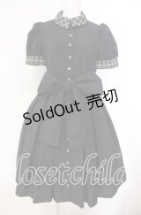 Sheglit / ”アプリコット”パフワンピース Ｍ ブラック O-25-12-04-072-EL-OP-IG-OS