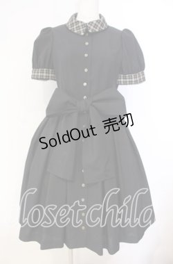 画像1: Sheglit / ”アプリコット”パフワンピース Ｍ ブラック O-25-12-04-072-EL-OP-IG-OS