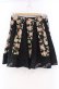 画像3: axes femme / 花柄パッチワークスカート M クロ O-25-12-04-008-AX-SK-OW-OS (3)