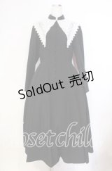 Sheglit / "Sophia"レースワンピース Ｍ ブラック×ホワイト O-25-12-04-073-EL-OP-IG-OS