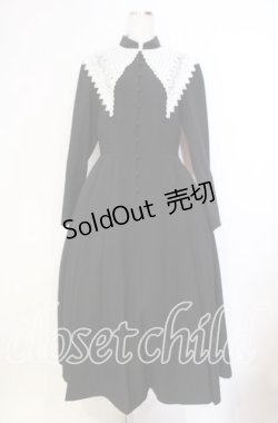 画像1: Sheglit / "Sophia"レースワンピース Ｍ ブラック×ホワイト O-25-12-04-073-EL-OP-IG-OS