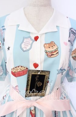 画像2: Royal Princess Alice / 関西モデルズ＆城咲ロンドン コラボTeddy Bears Dinerワンピース  サックス O-25-12-04-074-LO-OP-IG-OS