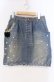 画像1: Franche Lippee / ねこモチーフ付きデニムスカート S ブルー O-25-12-04-009-LO-SK-OW-OS (1)