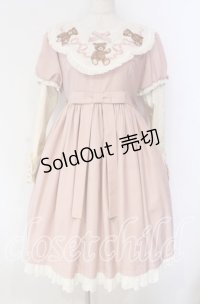 Sing A Lullaby For You【海外ロリィタ】 / くまさん刺繍ワンピース  ピンク O-25-12-04-078-LO-OP-IG-OS