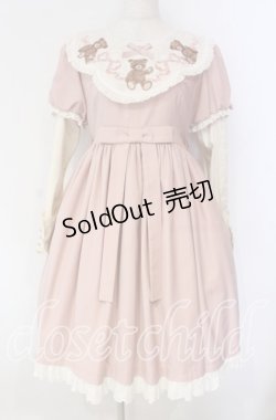 画像1: Sing A Lullaby For You【海外ロリィタ】 / くまさん刺繍ワンピース  ピンク O-25-12-04-078-LO-OP-IG-OS