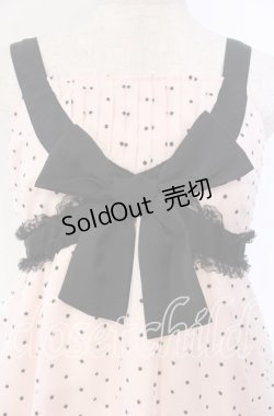 画像2: Emily Temple cute / フロッキードットチュールジャンパースカート  ピンク×クロ O-25-12-04-079-ET-OP-IG-OS