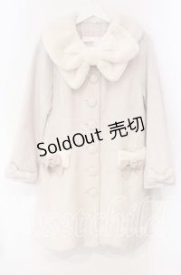 LIZ LISA / 衿リボンファーコート 0 ピンク O-25-12-04-083-LO-CO-OW-OS