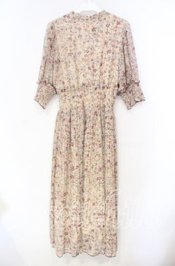 画像3: An MILLE / フラワーリボンタイプリーツワンピース  ベージュ O-25-12-04-084-EL-OP-OW-OS