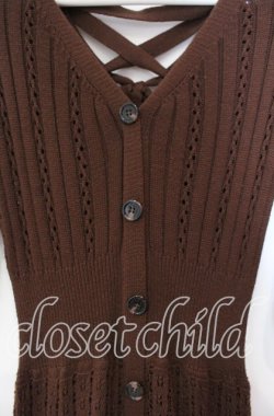 画像2: An MILLE / ニットワンピース  ブラウン O-25-12-04-085-EL-OP-OW-OS