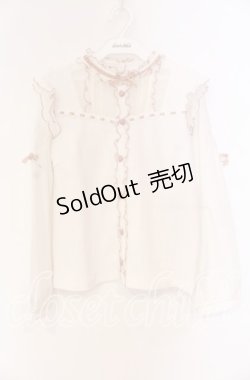 画像1: LIZ LISA / ハートチュールくりぬきカットトップス 0 シロ×ピンク O-25-12-04-086-LO-TO-OW-OS