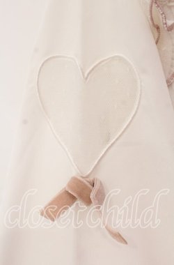 画像3: LIZ LISA / ハートチュールくりぬきカットトップス 0 シロ×ピンク O-25-12-04-086-LO-TO-OW-OS