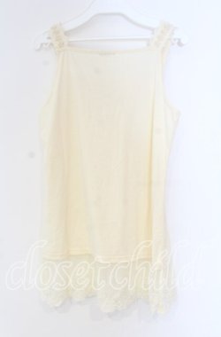 画像3: axes femme / 胸元＆肩デザインロングタンク M キナリ O-25-12-04-001-AX-TO-OW-OS