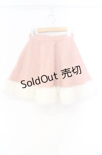 MILK / ファー付きスカート  ピンク O-25-12-04-088-ML-SK-OW-OS