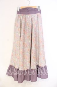 Kurumi Collaboration / グレイスフルコルセット風ロングスカート Ｍ ラベンダー O-25-12-04-089-LO-SK-IG-OS