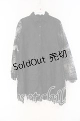 Drug Honey / シースルージャガードシャツ  ブラック O-25-12-04-013-PU-BL-YM-OS