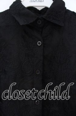 画像2: Drug Honey / シースルージャガードシャツ  ブラック O-25-12-04-013-PU-BL-YM-OS