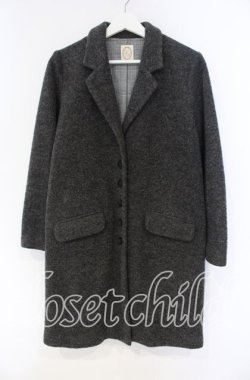 画像1: FA（Fi.n.t） / くるみボタンチェスターコート F グレー O-25-12-04-014-LO-CO-OW-OS