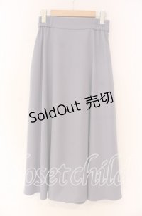 an another angelus / バックラッフルリボンフレアースカート F ブルー O-25-12-04-018-CA-SK-OW-OS