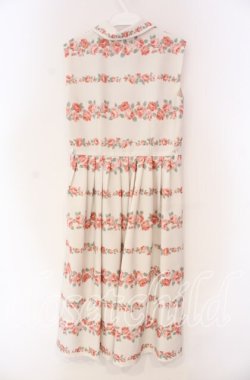 画像3: an another angelus / ローズボーダープリントノースリーブワンピース F アイボリー O-25-12-04-023-CA-OP-OW-OS