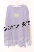 KRY CLOTHING / 「AKM」ルーズシルエットロングスリーブT XXL パープル O-25-12-04-024-EL-TO-OW-OS