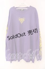 KRY CLOTHING / 「AKM」ルーズシルエットロングスリーブT XXL パープル O-25-12-04-024-EL-TO-OW-OS