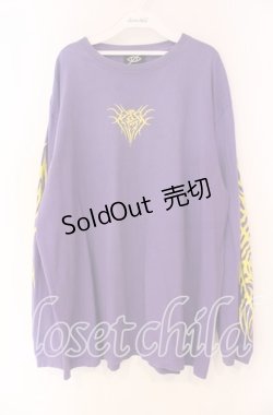 画像1: KRY CLOTHING / 「AKM」ルーズシルエットロングスリーブT XXL パープル O-25-12-04-024-EL-TO-OW-OS