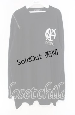 画像1: Desoro works / ロゴptショルダーZIPカットソー  ブラック O-25-12-04-025-PU-TO-OW-OS