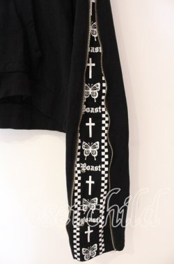 画像2: Jamie エーエヌケー / ロゴラインショートパーカー M クロ O-25-12-04-027-LO-TO-OW-OS