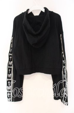 画像3: Jamie エーエヌケー / ロゴラインショートパーカー M クロ O-25-12-04-027-LO-TO-OW-OS