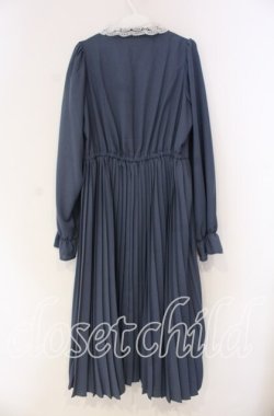 画像3: m petit by misako / AM*レースエリプリーツワンピース L ブルー O-25-12-04-028-LO-OP-OW-OS