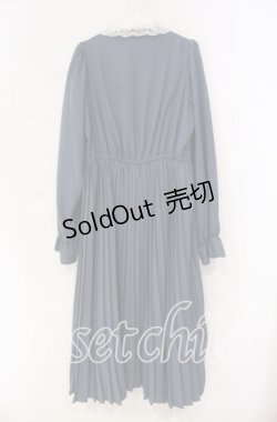 画像3: m petit by misako / AM*レースエリプリーツワンピース L ブルー O-25-12-04-028-LO-OP-OW-OS