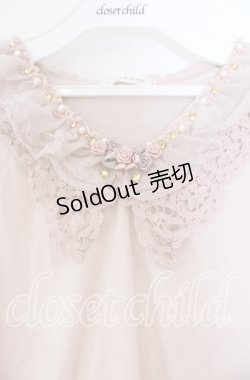 画像2: axes femme / コットンレース襟付タンク M ピンク O-25-12-04-003-AX-TO-OW-OS