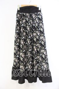 Kurumi Collaboration / グレイスフルコルセット風ロングスカート LL クロ O-25-12-04-030-LO-SK-OW-OS