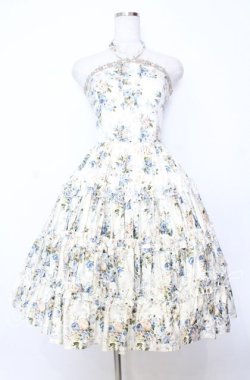 画像1: Victorian maiden / ロココブーケブリジットワンピース  ロココブルー O-25-12-05-003-CL-OP-OW-OS